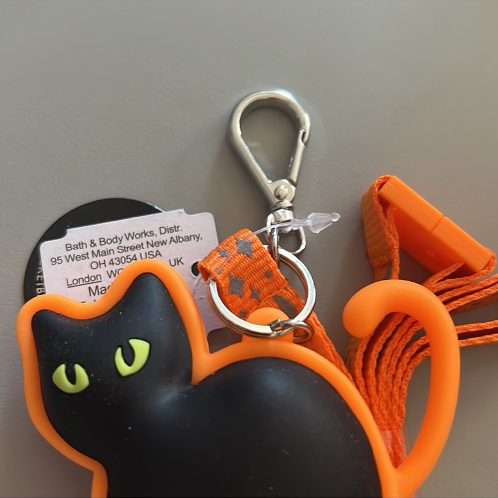 NWT BATH & BODY WORKS Beautiful Halloween pocketbac holder led spooky cat - Picture 5 of 5